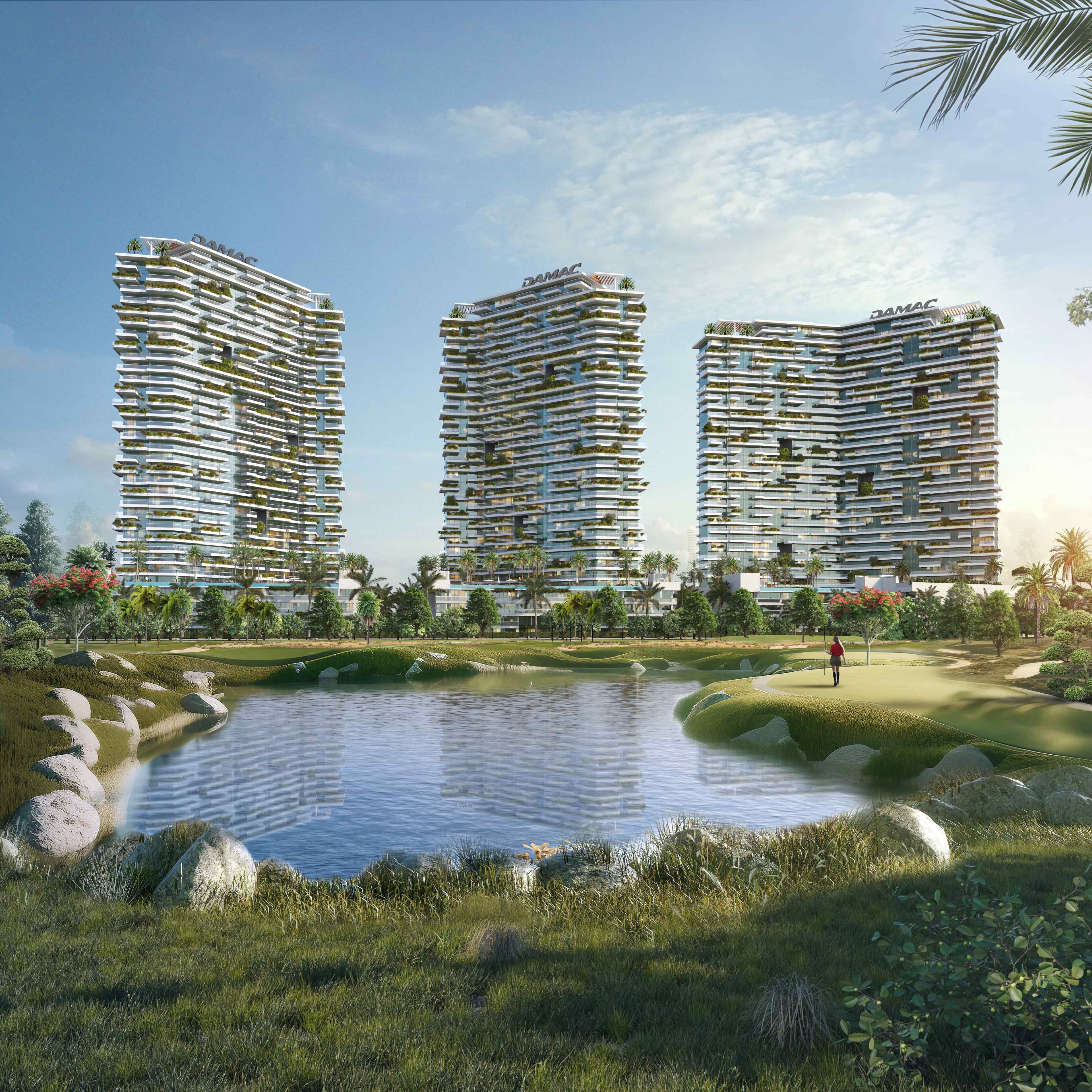 DAMAC Golf Greens 2 overlooking the course